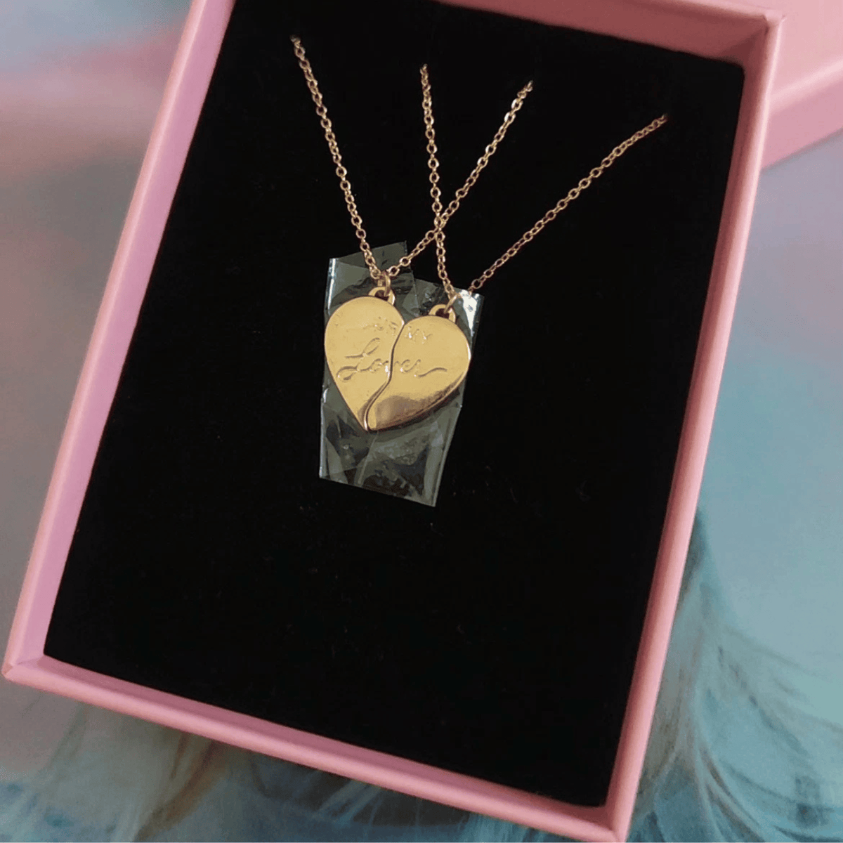 Lover Inspired Ur My Lover Split Heart Necklace