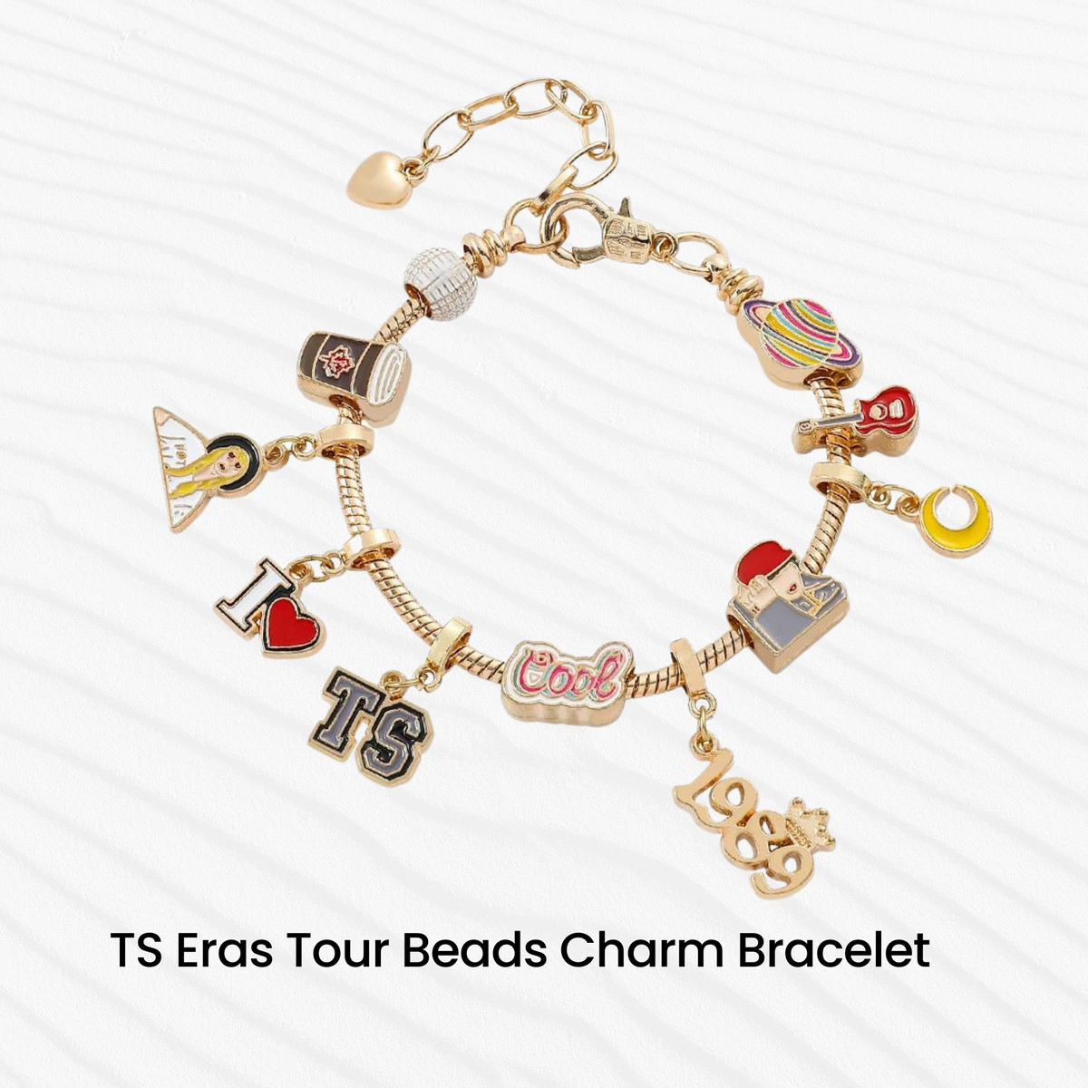 Taylor Swift Eras Tour Charm Beads Bracelet - Shoptown Boutique