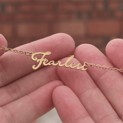 Taylor Swift Swíftie Eras Tour Fearless Necklace - Shoptown Boutique