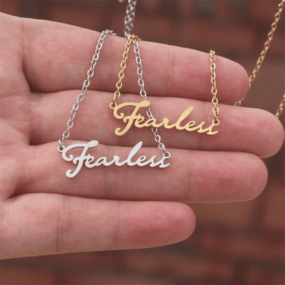 Taylor Swift Swíftie Eras Tour Fearless Necklace - Shoptown Boutique