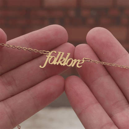Taylor Swift Swíftie Eras Tour Folklore Necklace - Shoptown Boutique