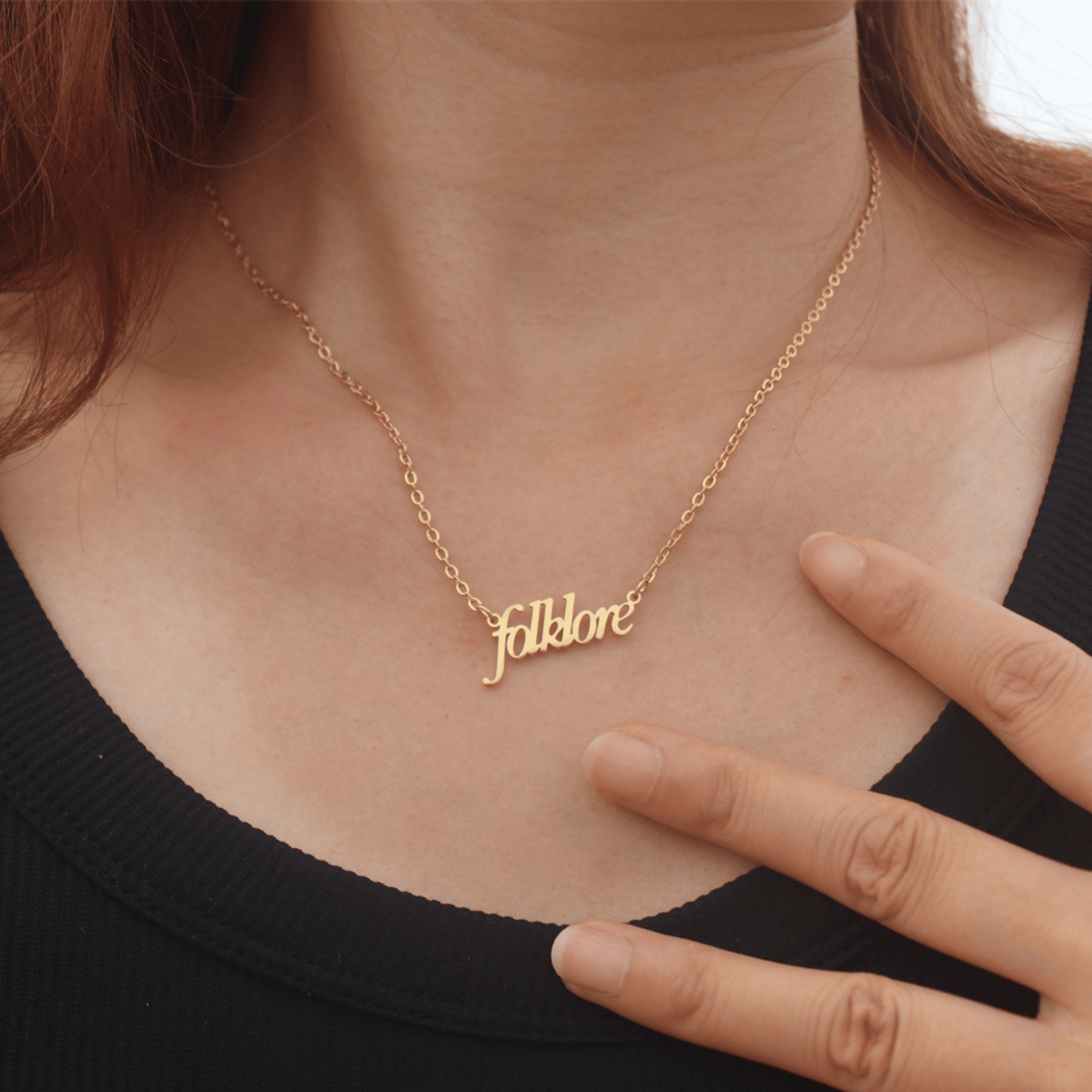 Taylor Swift Swíftie Eras Tour Folklore Necklace - Shoptown Boutique