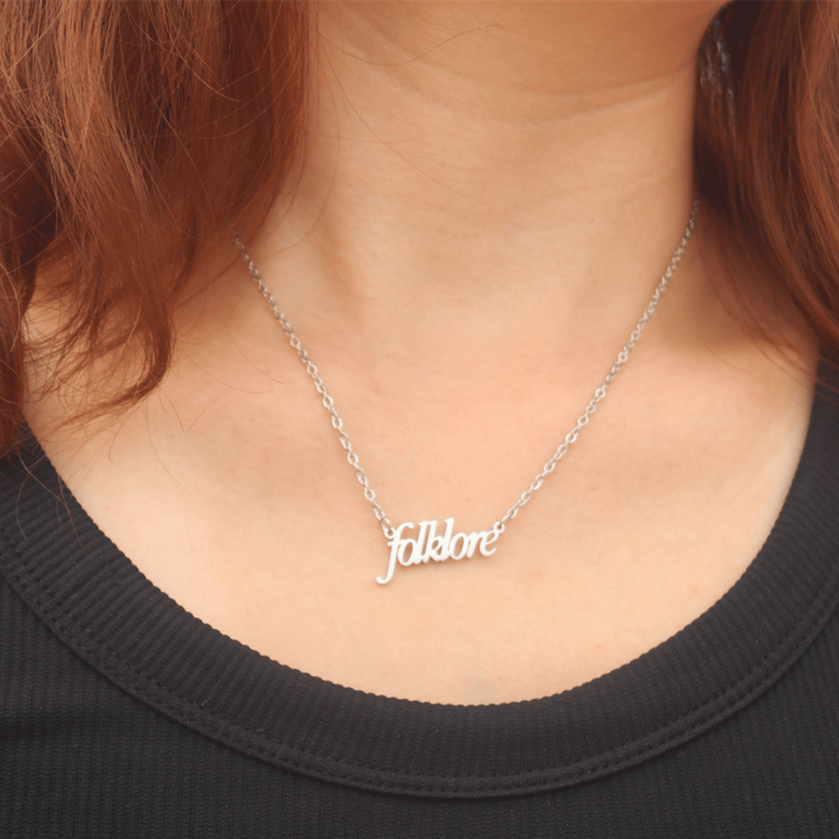 Taylor Swift Swíftie Eras Tour Folklore Necklace - Shoptown Boutique