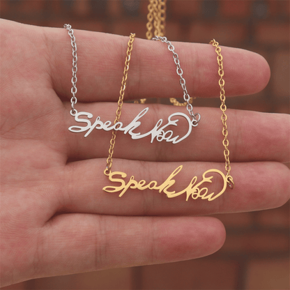Taylor Swift Swíftie Eras Tour Speak Now Necklace - Shoptown Boutique