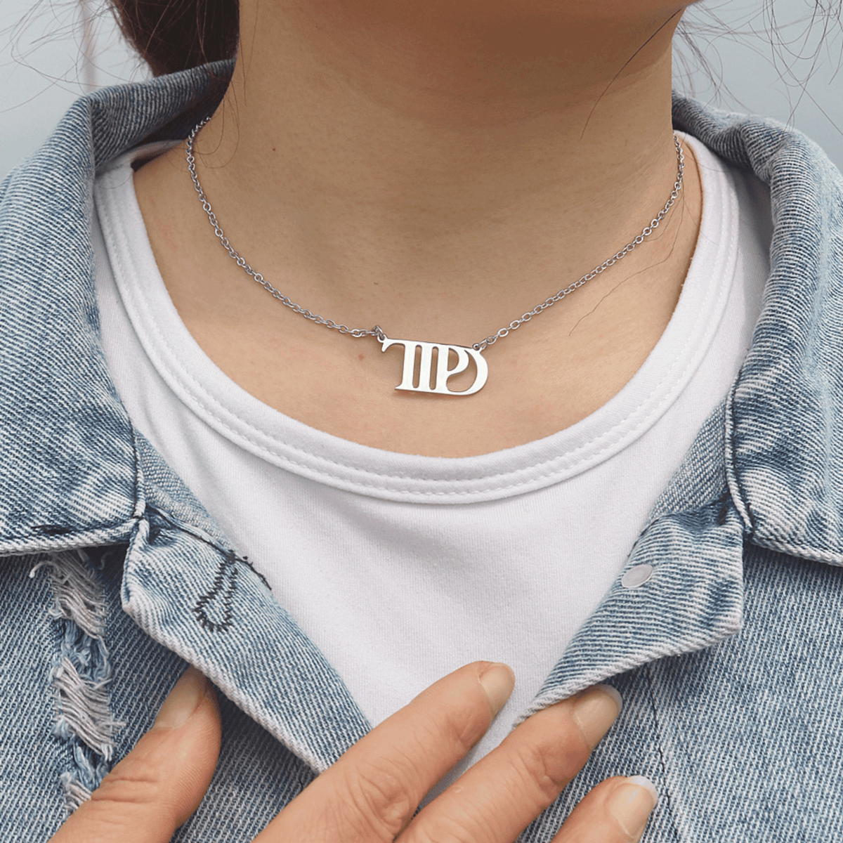Taylor Swift Swíftie Eras Tour Tortured Poets Department Necklace - Shoptown Boutique