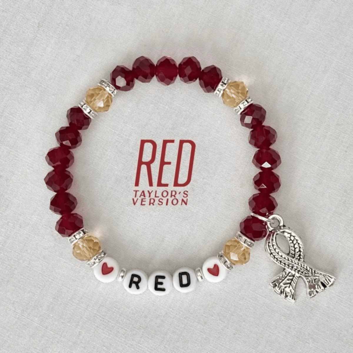 Taylor Swift Red Taylors Version Inspired Bracelet - Shoptown Boutique