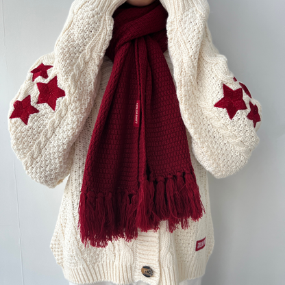 Taylor Swift Red Cardigan, Holiday Knit Sweater - Shoptown Boutique
